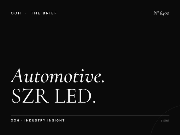 Automotive Brands Golden Boulevard: SZR LED Unipole
