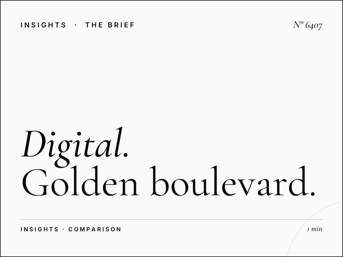 Digital vs Traditional: Golden Boulevard SZR Advantages
