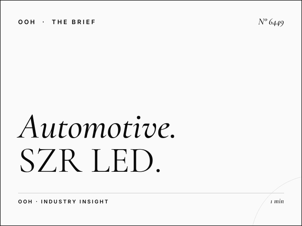 Automotive Brands Infinity Showroom: SZR LED Unipole Delivers Premium Visibility in Dubai's Luxury Corridor
