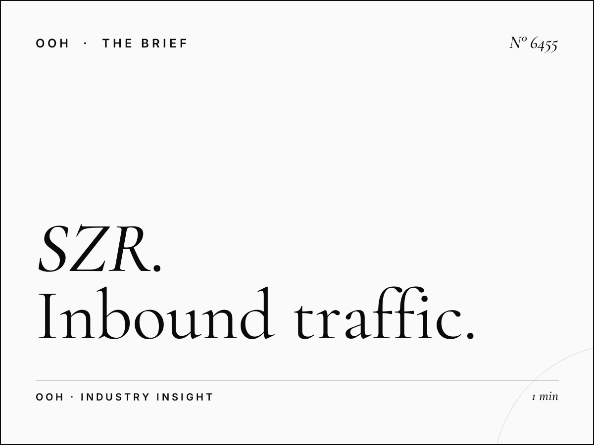 SZR LED Unipole Infinity Showroom Dubai Bound: Inbound Traffic Strategy