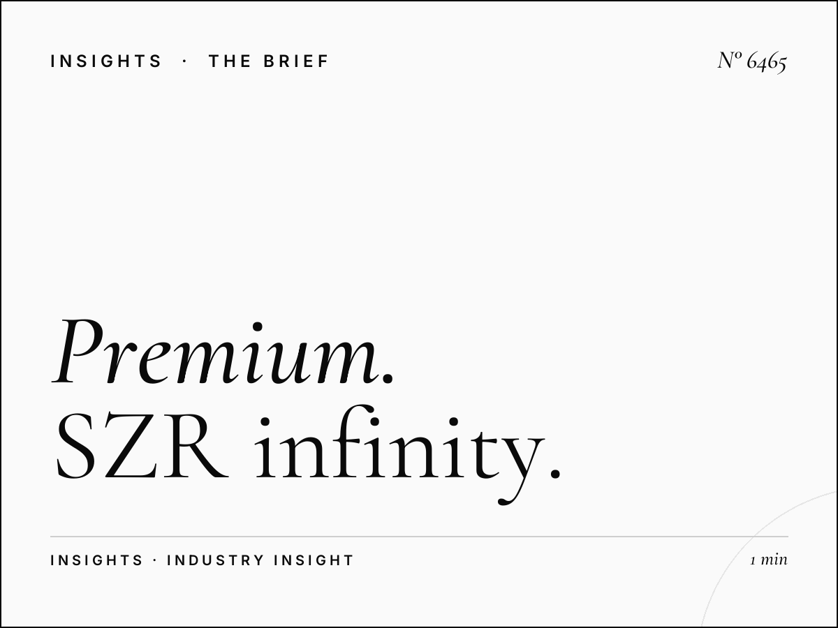 Premium Digital Design: SZR Infinity Showroom Specifications