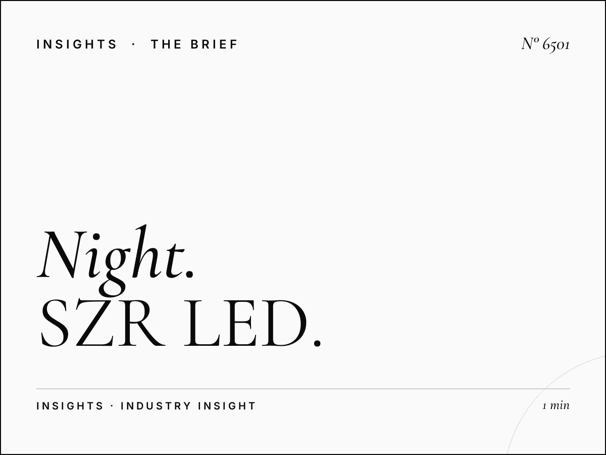 Night Advertising Infinity Showroom: SZR LED After-Dark