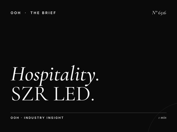 Hospitality Infinity Showroom: SZR LED Unipole Hotels