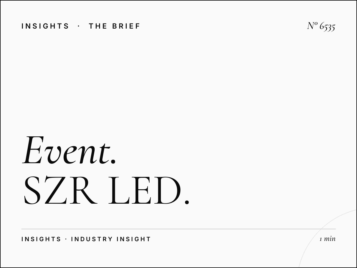 Event Advertising Infinity Showroom: SZR LED Promotion