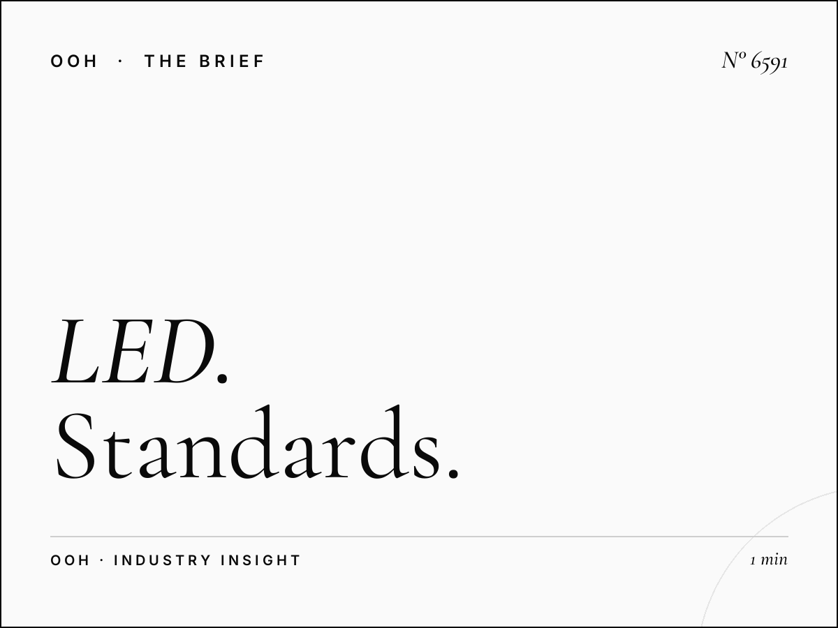 LED Unipole Dimensions Business Bay: Standards