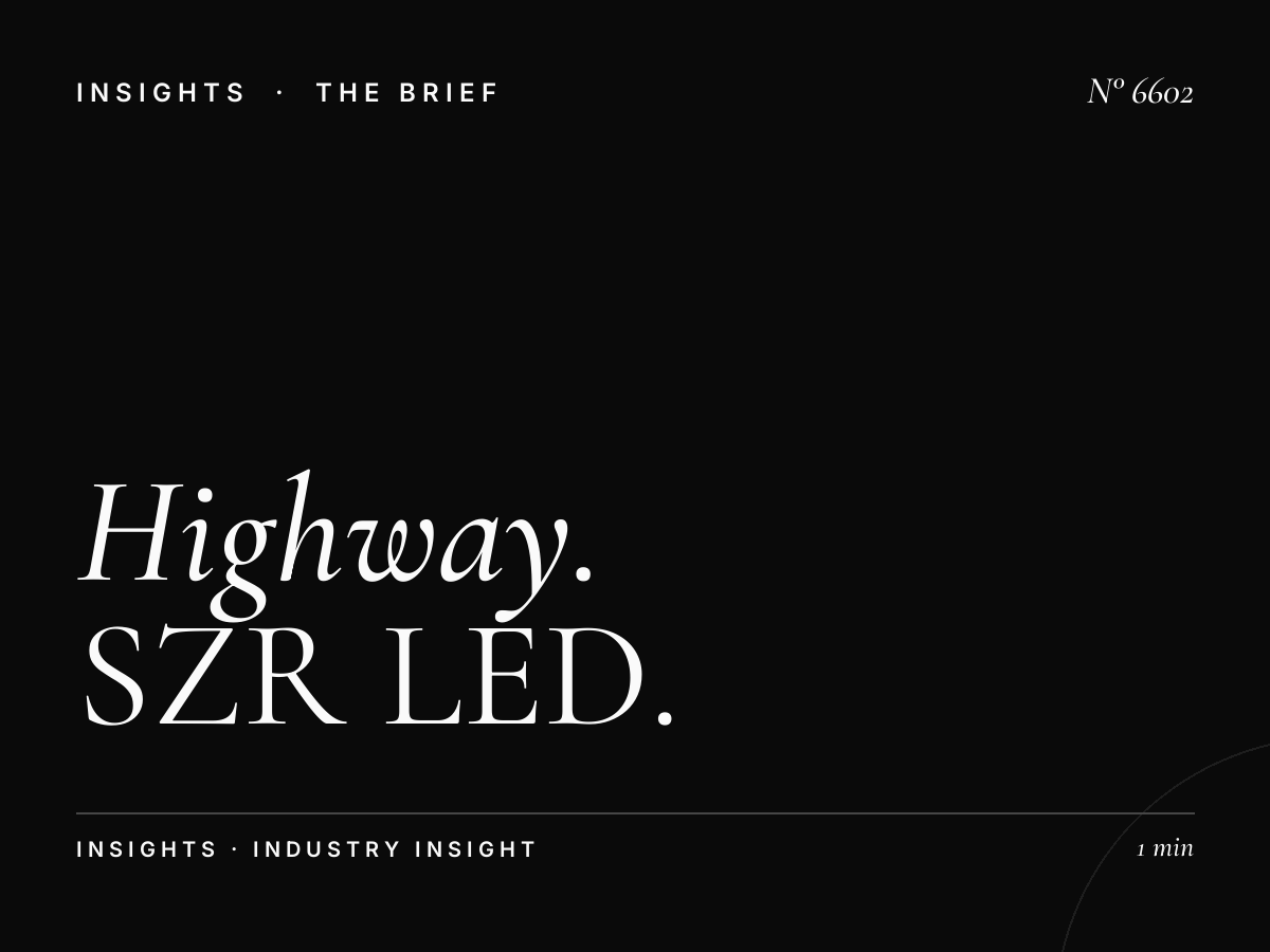 Highway Traffic Business Bay: SZR LED Optimal Times