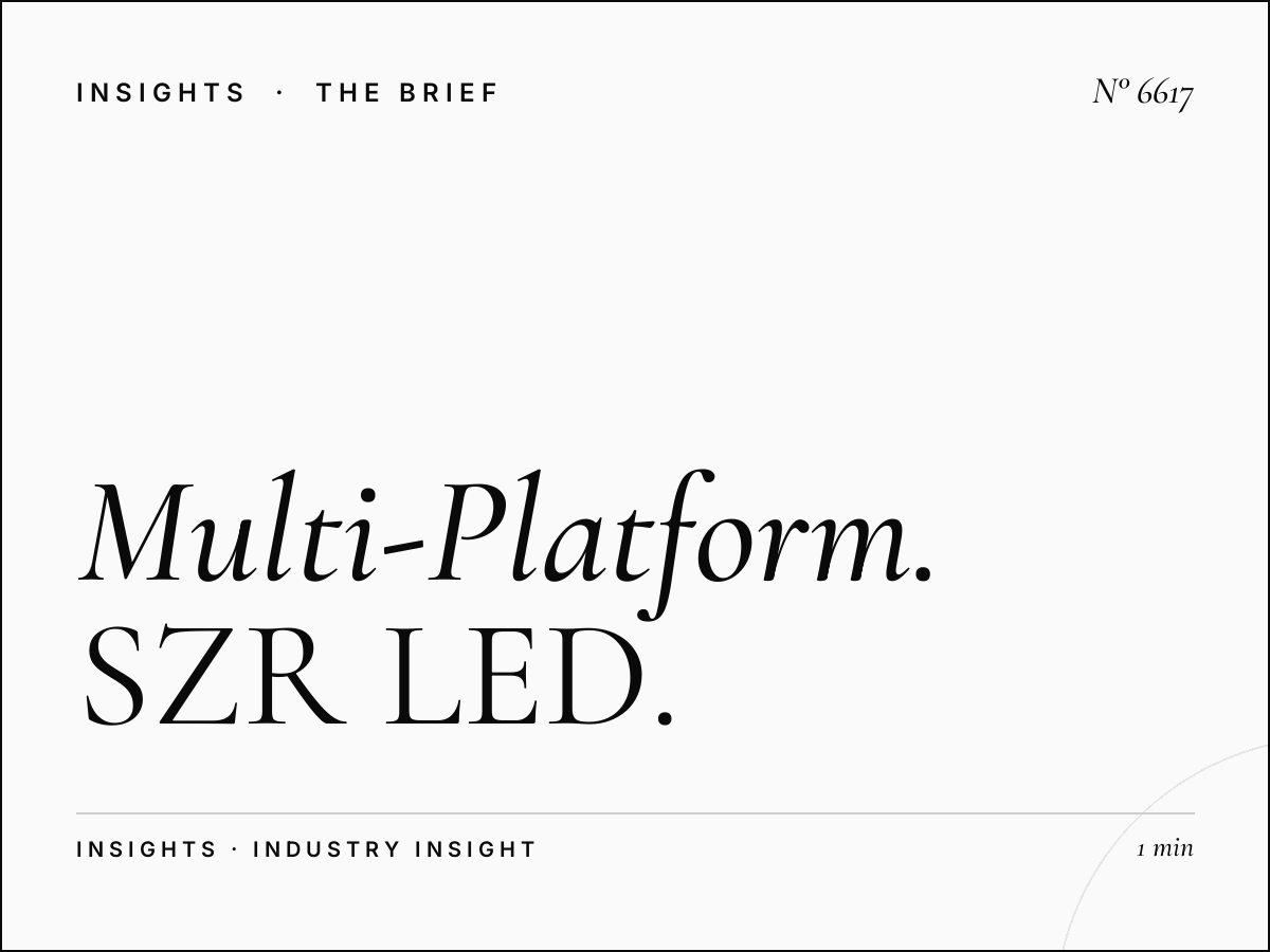 Multi-Platform Business Bay: SZR LED Campaign