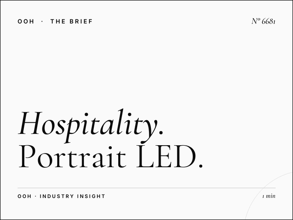 Hospitality SZR: Portrait LED Unipole Hotels