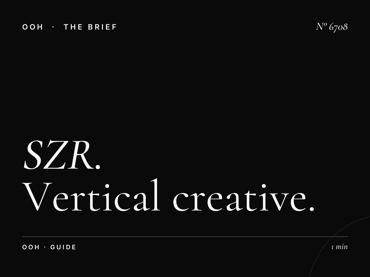 SZR Portrait LED Unipole Design: Vertical Creative Guidelines