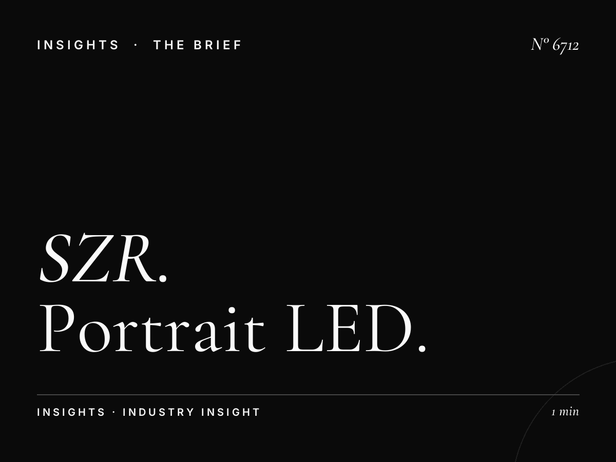 SZR Vertical Digital Location: Portrait LED Placement