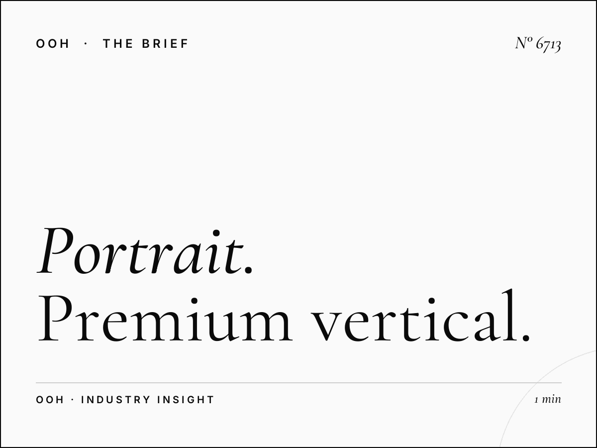 Portrait LED Unipole Site SZR: Premium Vertical Spot