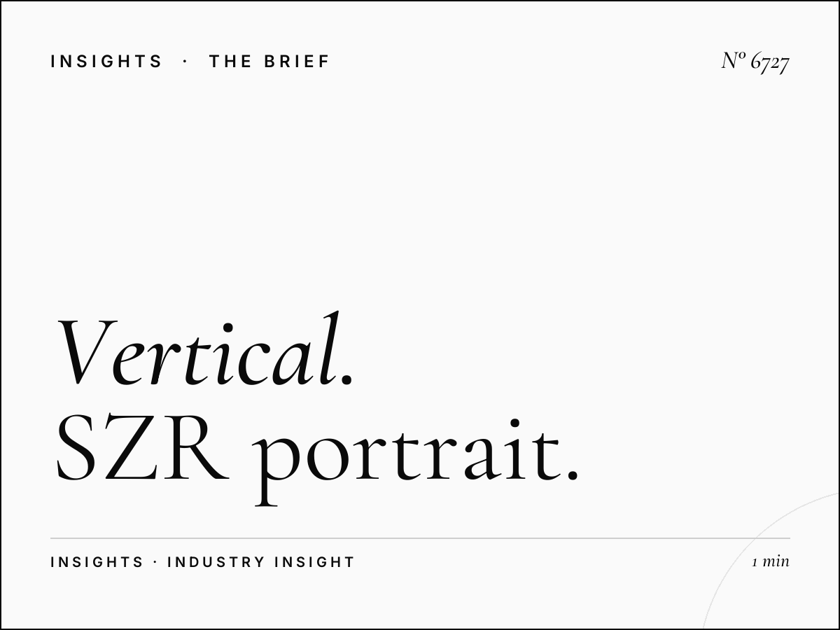Vertical Digital Maintenance: SZR Portrait LED Quality