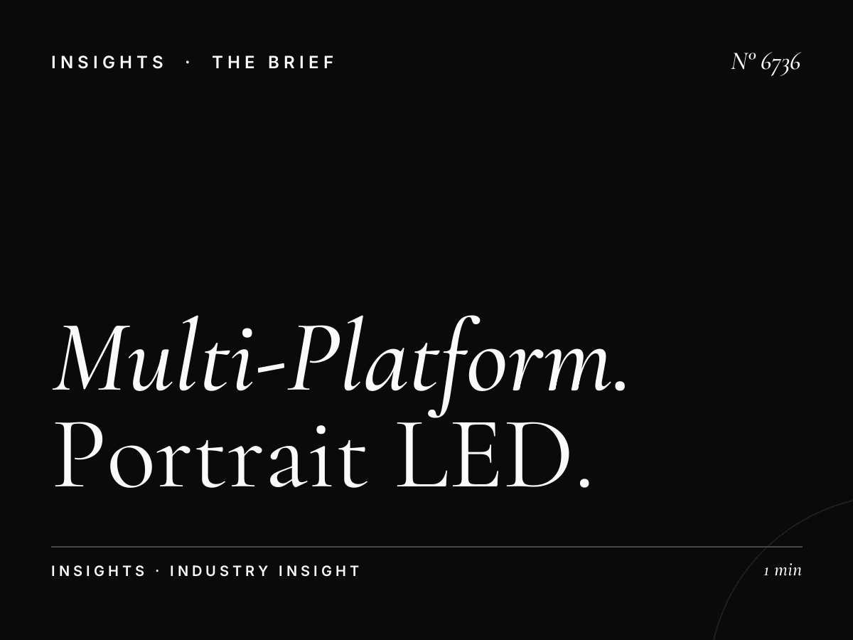 Multi-Platform SZR: Portrait LED Campaign Integration