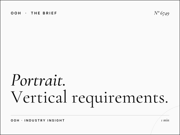 Portrait LED Unipole Content SZR: Vertical Requirements