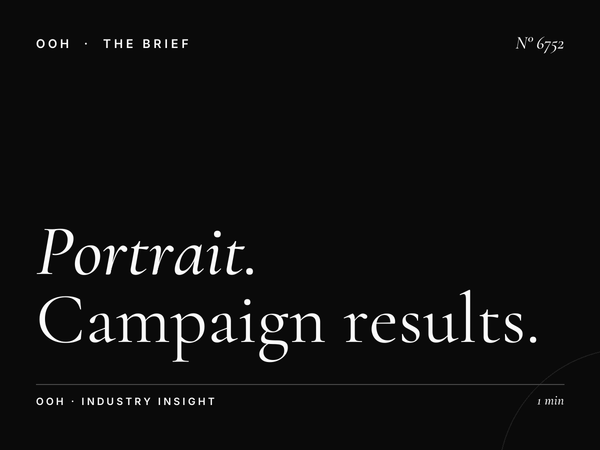 Portrait LED Unipole Effectiveness SZR: Campaign Results