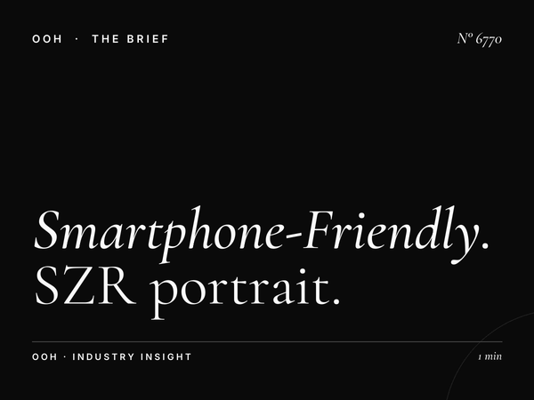 Smartphone-Friendly Format: SZR Portrait LED Unipole Design