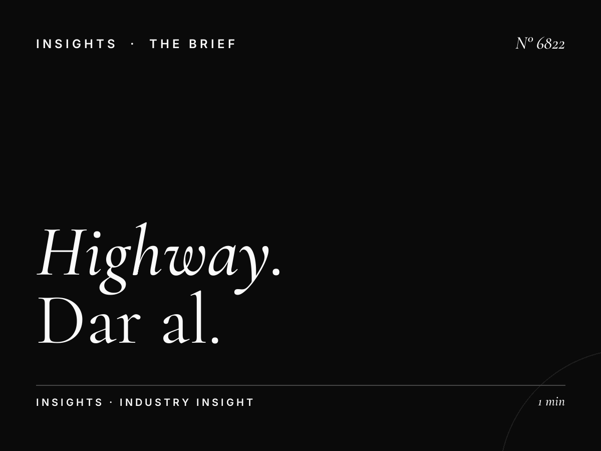 Highway Visibility: Dar Al Ber SZR Static Effectiveness