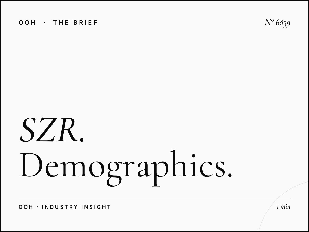 SZR Static Unipole Dar Al Ber Audience: Demographics