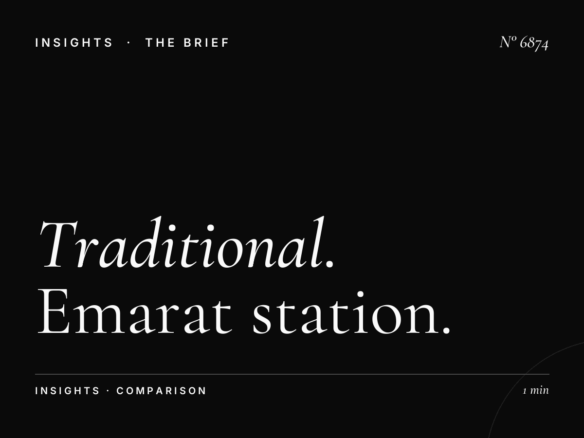 Traditional vs LED: Emarat Station SZR Static Advantages