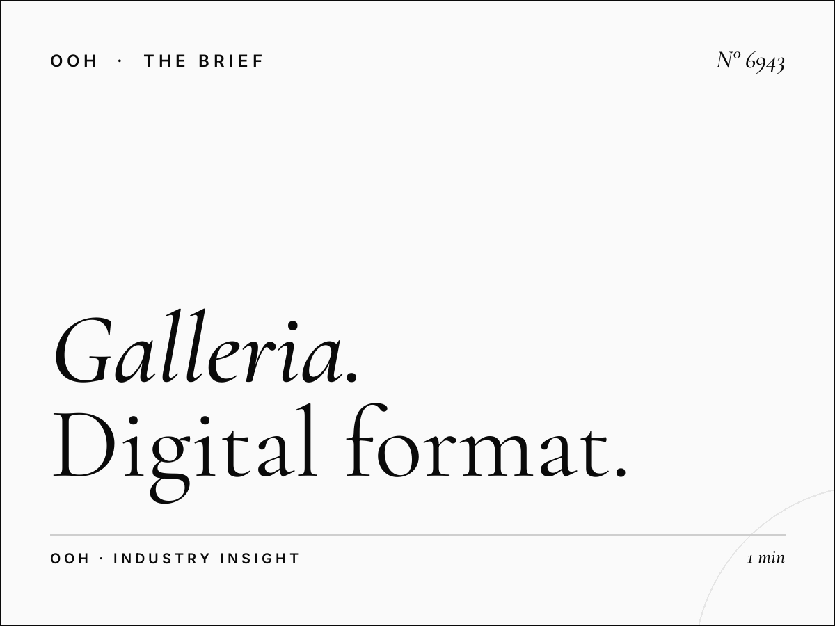The Galleria Mall Screens Size: Digital Format Specifications