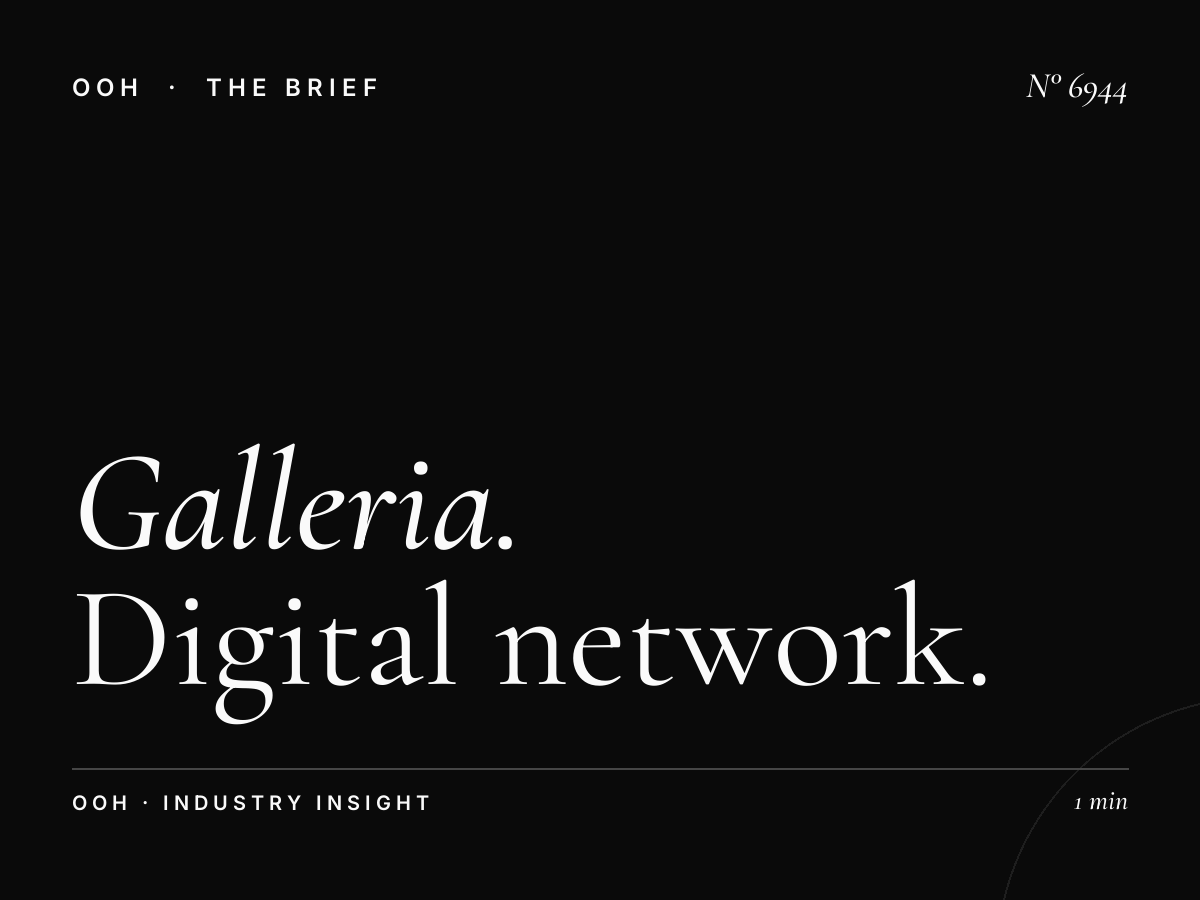 Galleria Mall Screen Locations: Digital Network Distribution