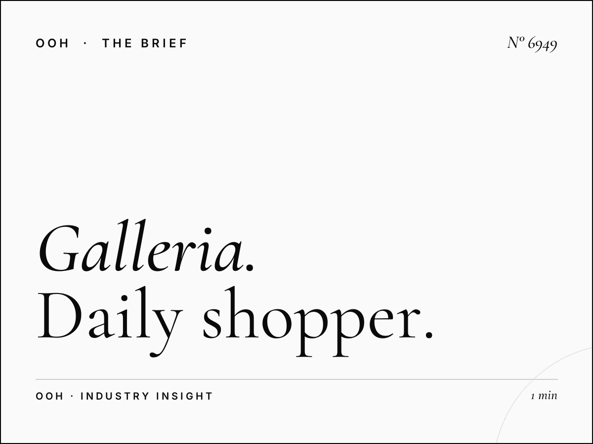 The Galleria Mall Screens Reach: Daily Shopper Impressions