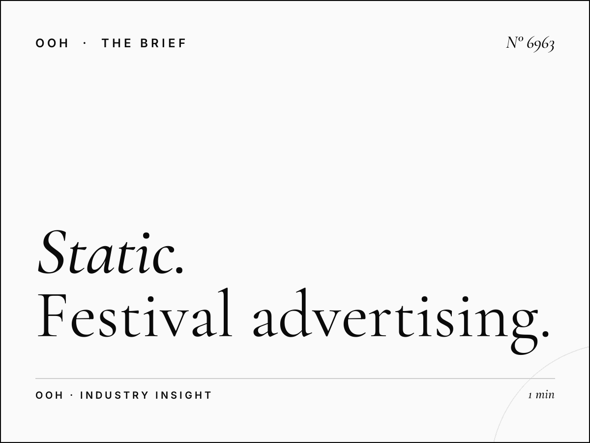 Static Unipole Event Marketing Emarat Station: Festival Advertising That Commands Attention