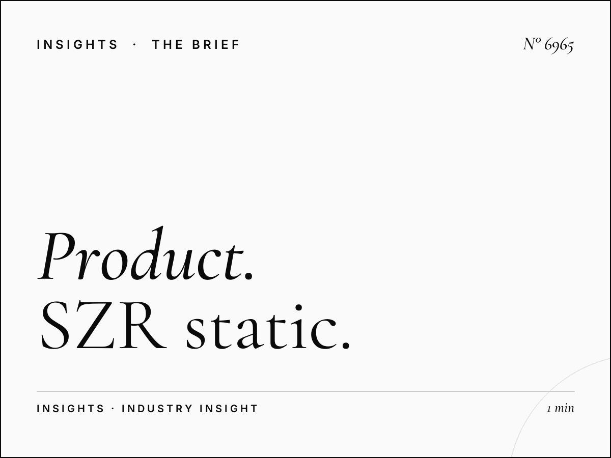 Product Launch Emarat Station: SZR Static High-Impact