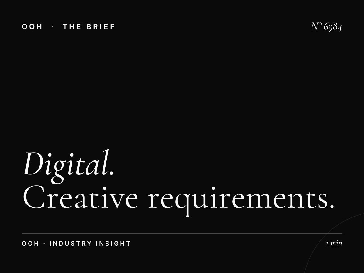 Digital Screen Content Galleria Mall: Creative Requirements