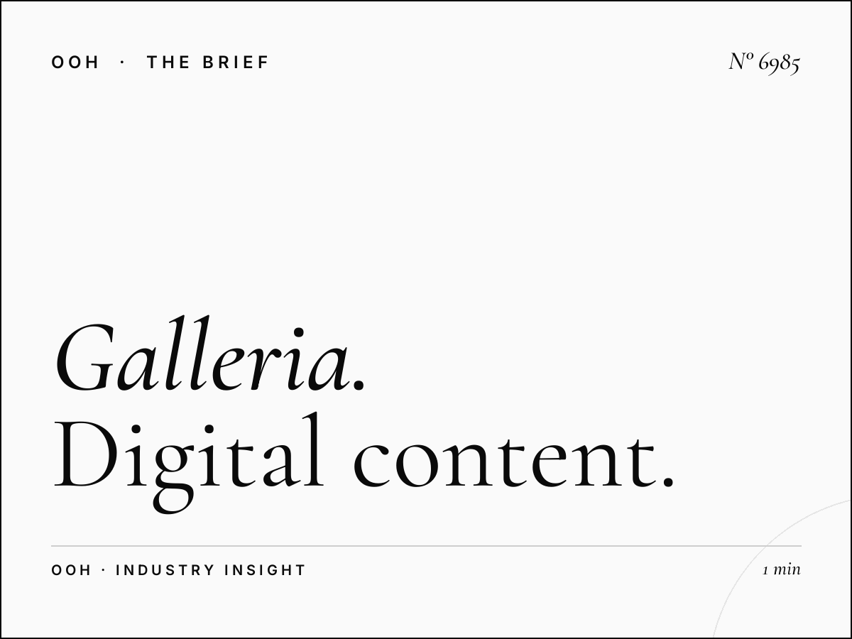The Galleria Mall Screens Production: Digital Content Creation