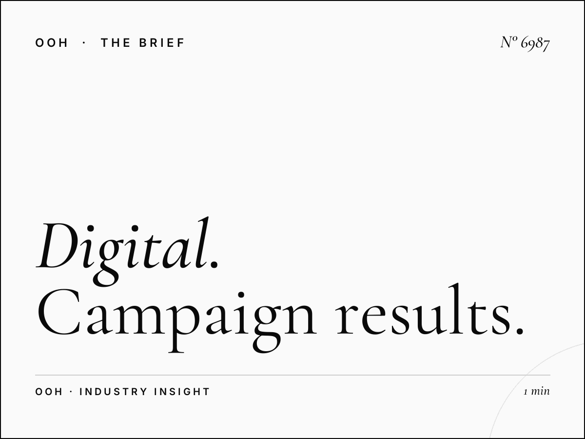 Digital Screen Effectiveness Galleria Mall: Campaign Results