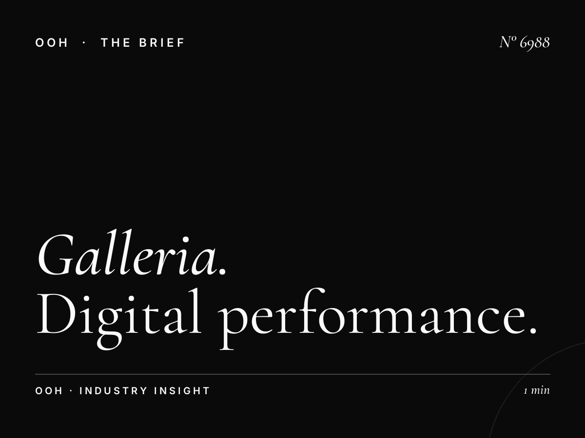 The Galleria Mall Screens ROI: Digital Performance Measurement