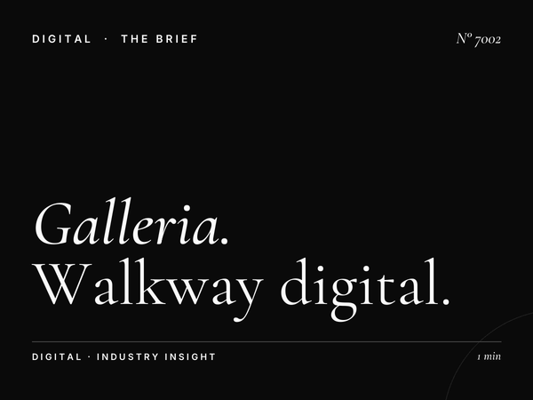 Galleria Mall Corridor Screens: Walkway Digital Advertising