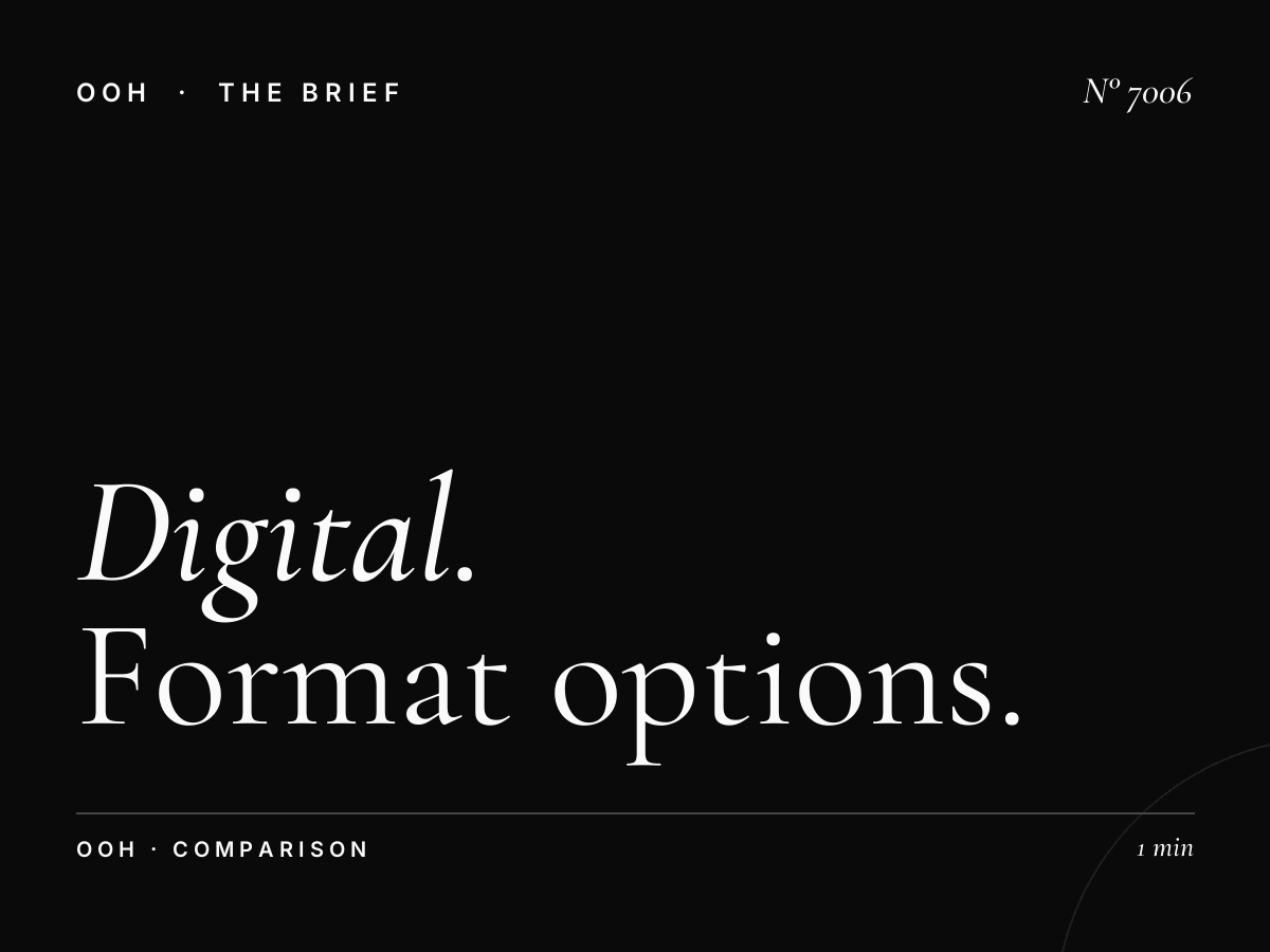 Digital Screens vs Print Galleria Mall: Format Options