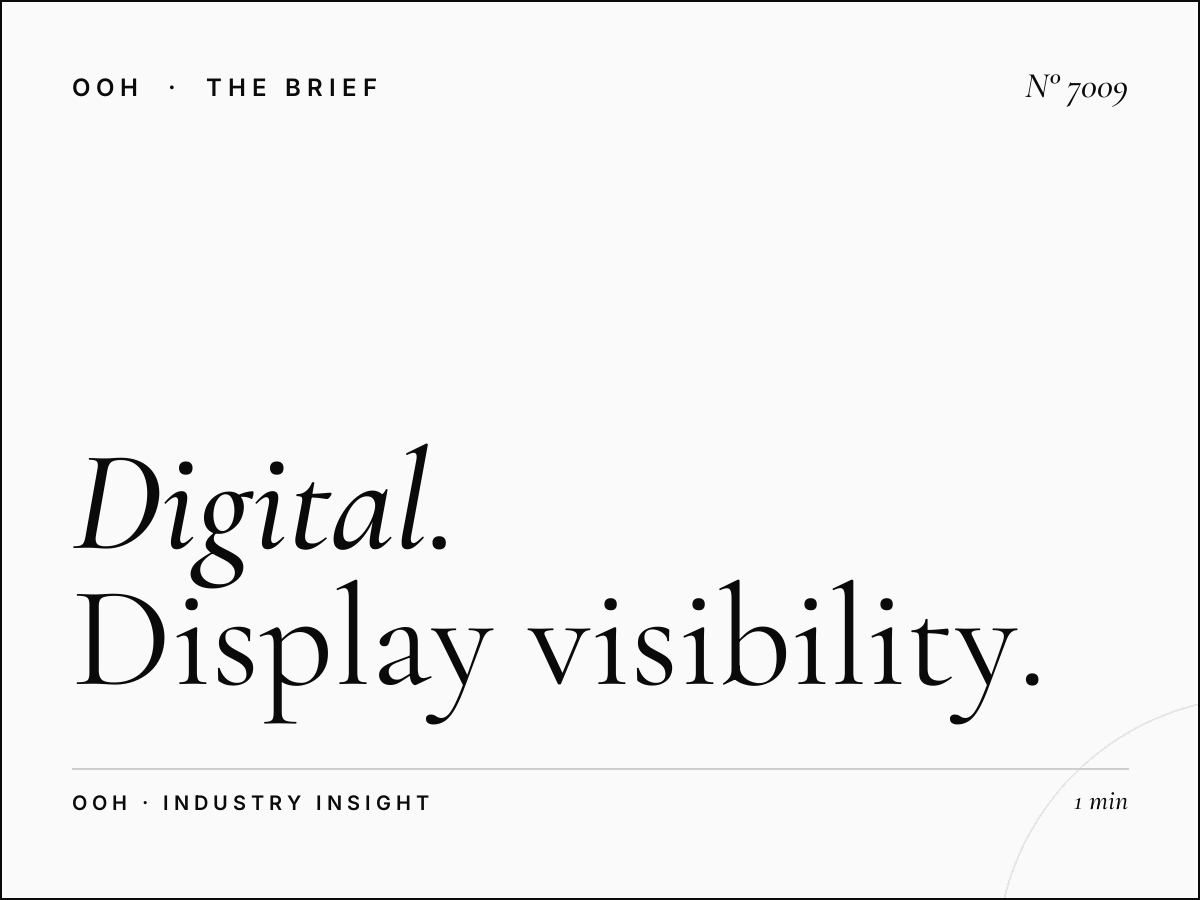 Digital Screen Impact Galleria Mall: Display Visibility