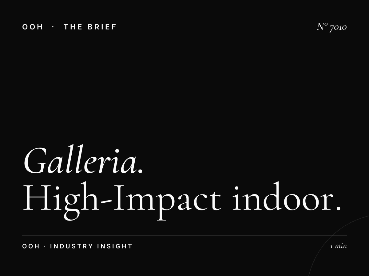 The Galleria Mall Screens Visibility: High-Impact Indoor Advertising