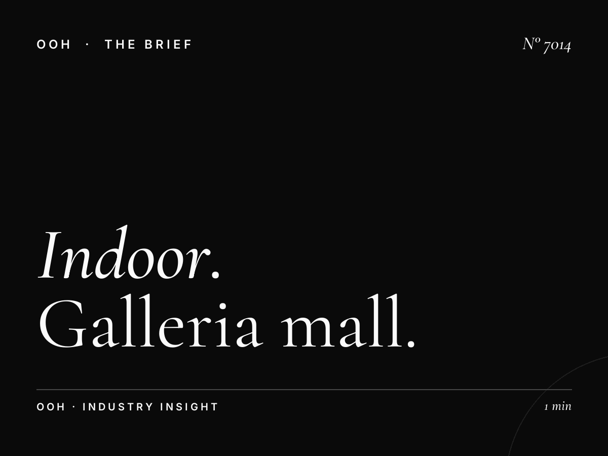 Indoor Digital Design: Galleria Mall Screen Specifications
