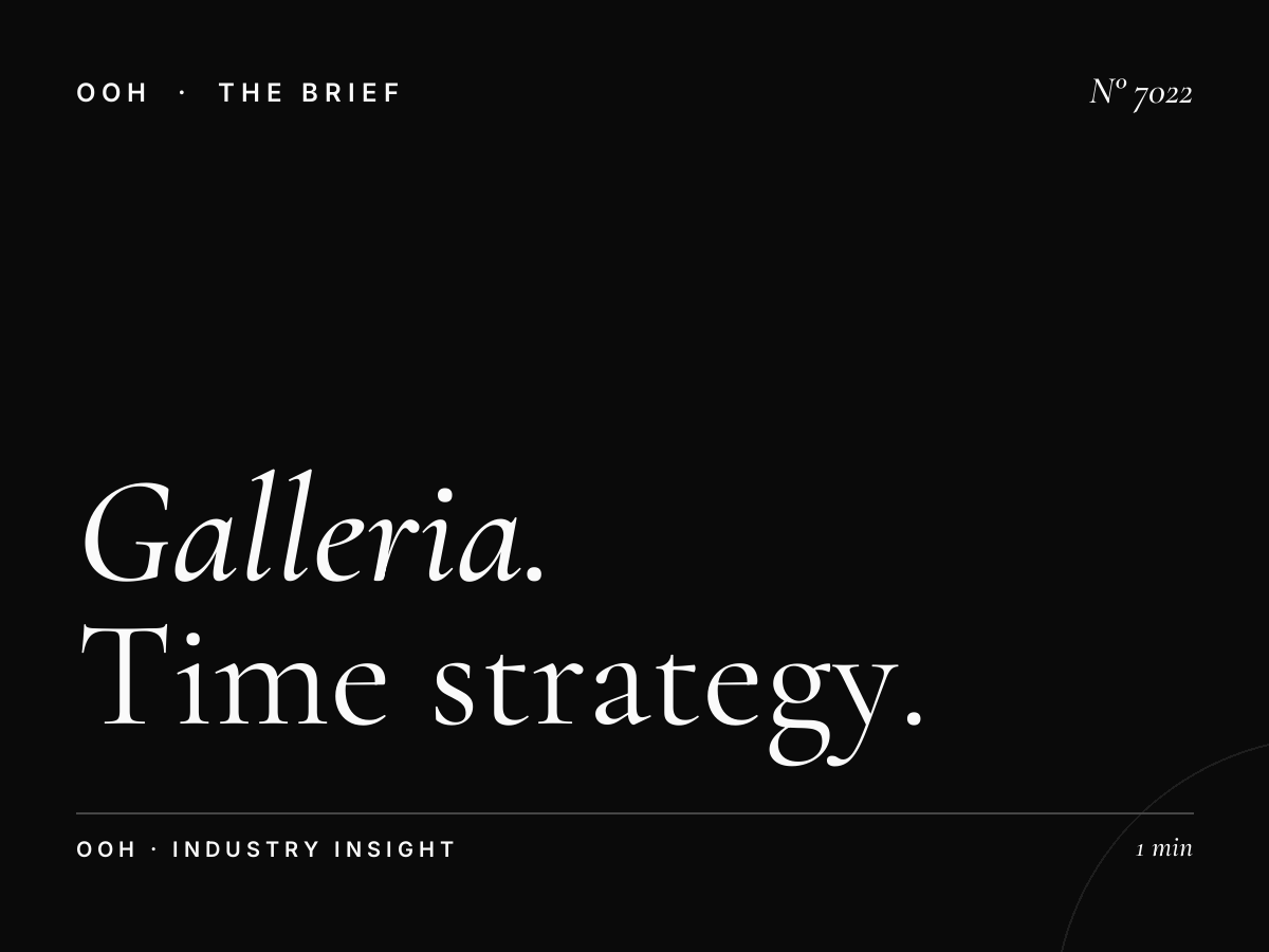 The Galleria Mall Screens Dayparting: Time Strategy