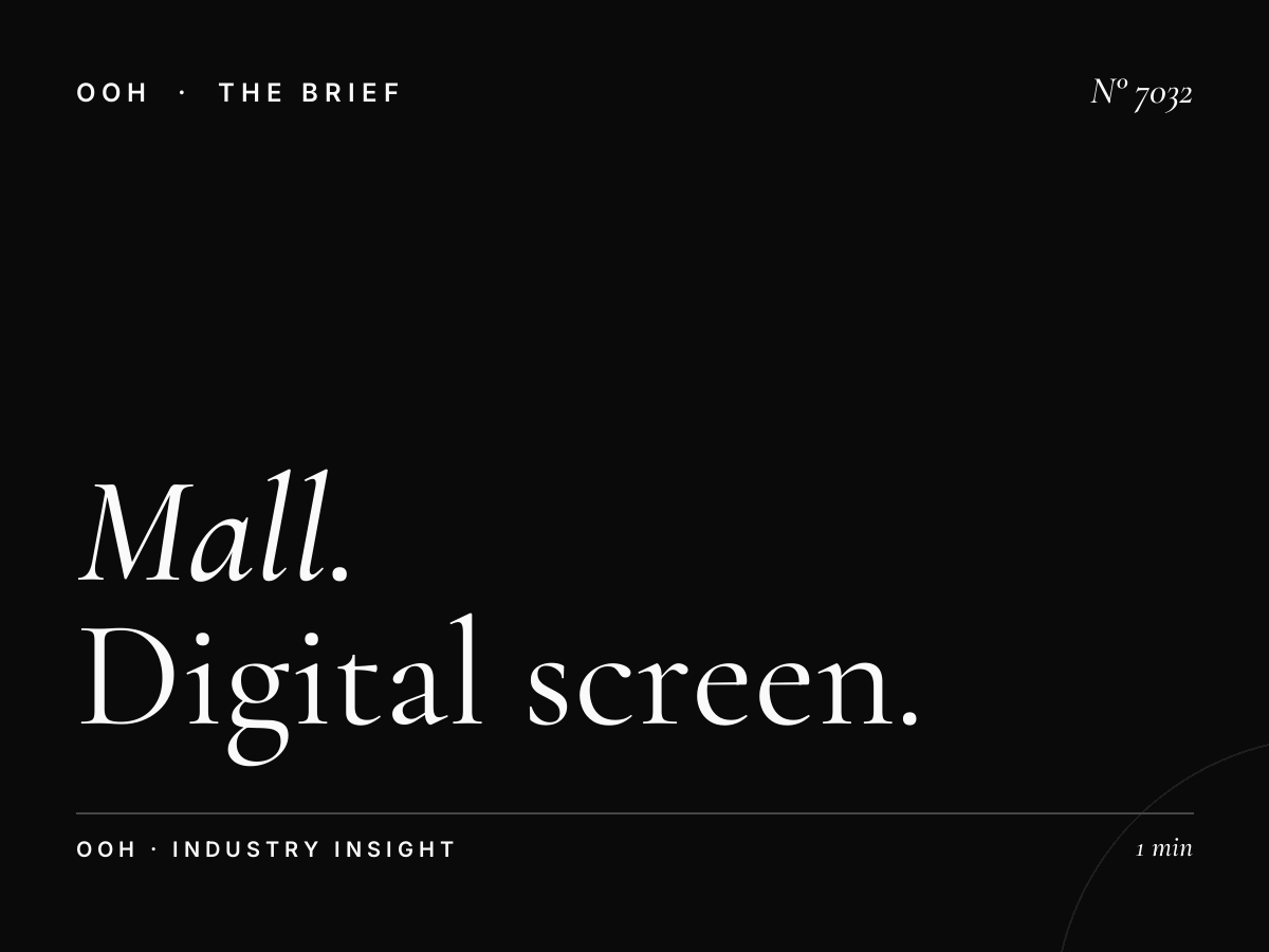 Mall Traffic Galleria: Digital Screen Optimal Times