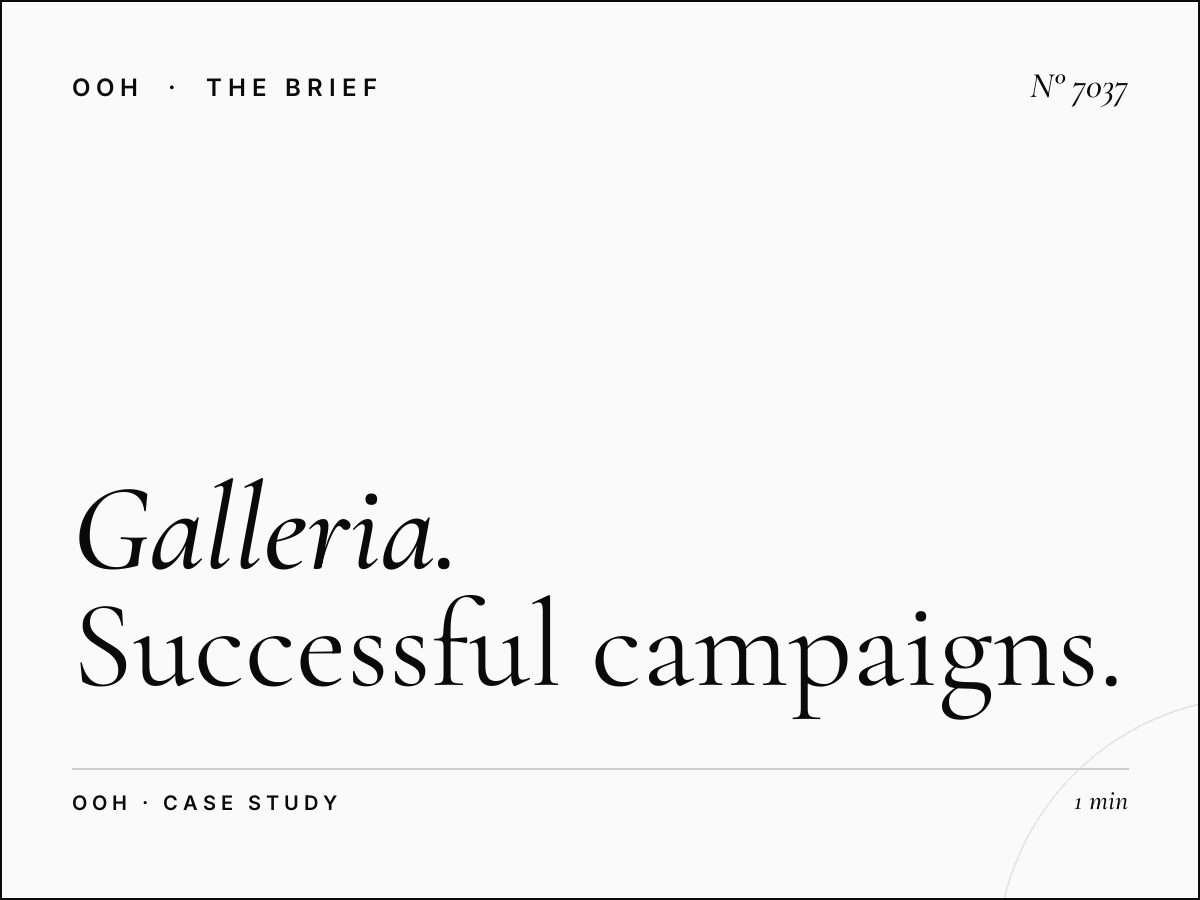 The Galleria Mall Screens Case Studies: Successful Campaigns