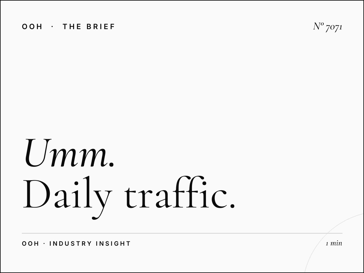 Umm Suqeim Hoarding Reach: Daily Traffic Impressions