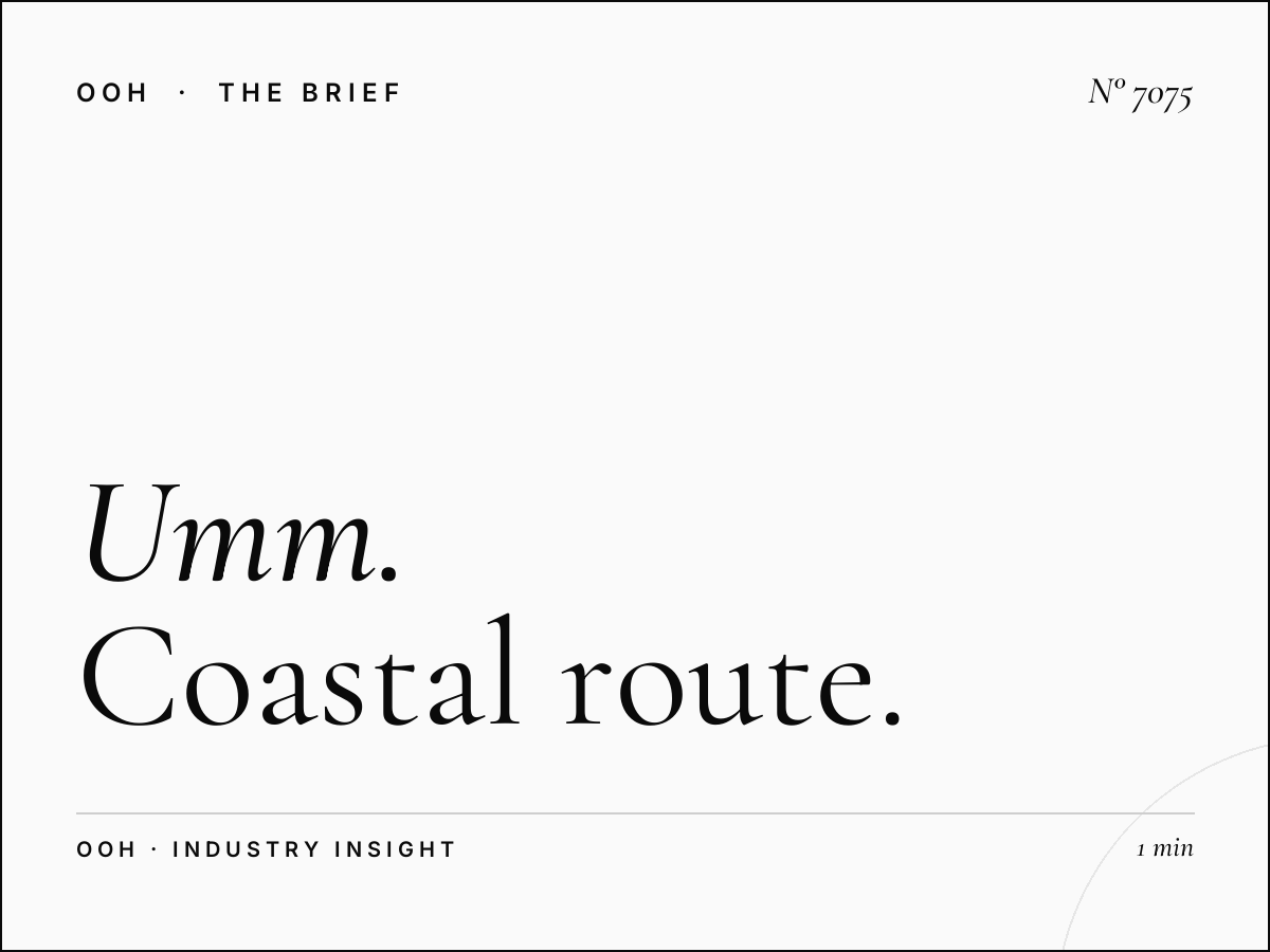 Umm Suqeim Billboard: Coastal Route OOH Marketing