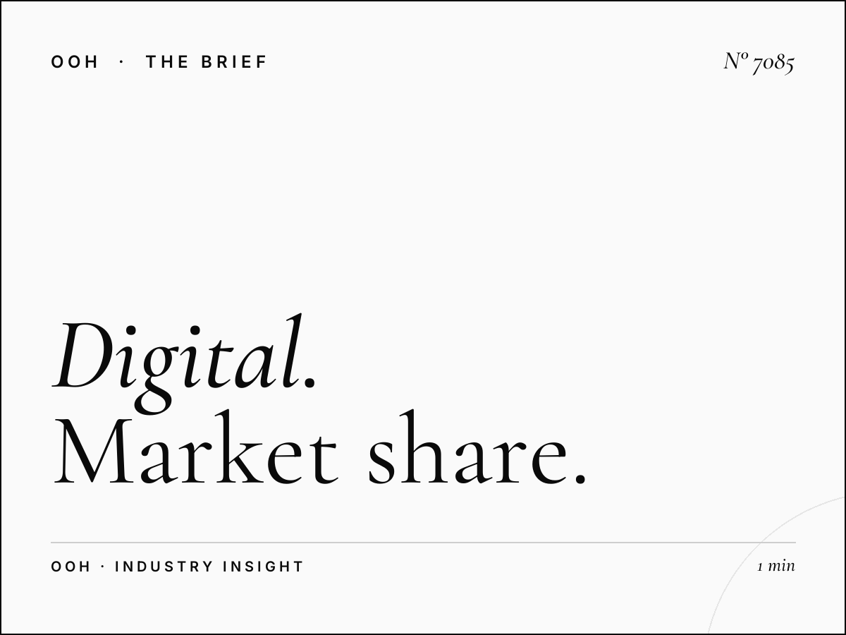 Digital Screen Competitive Galleria Mall: Market Share