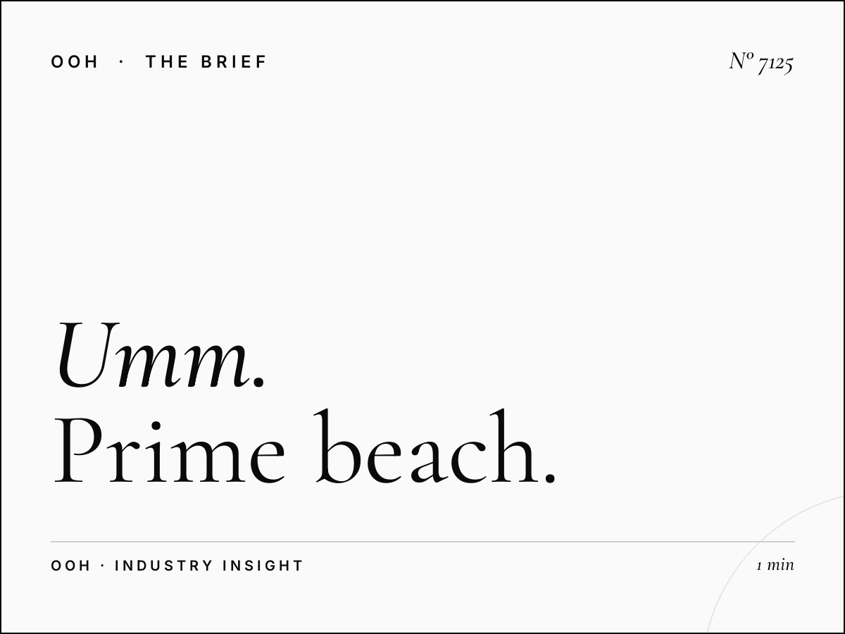 Umm Suqeim 1 Hoarding: Prime Beach Area Billboard