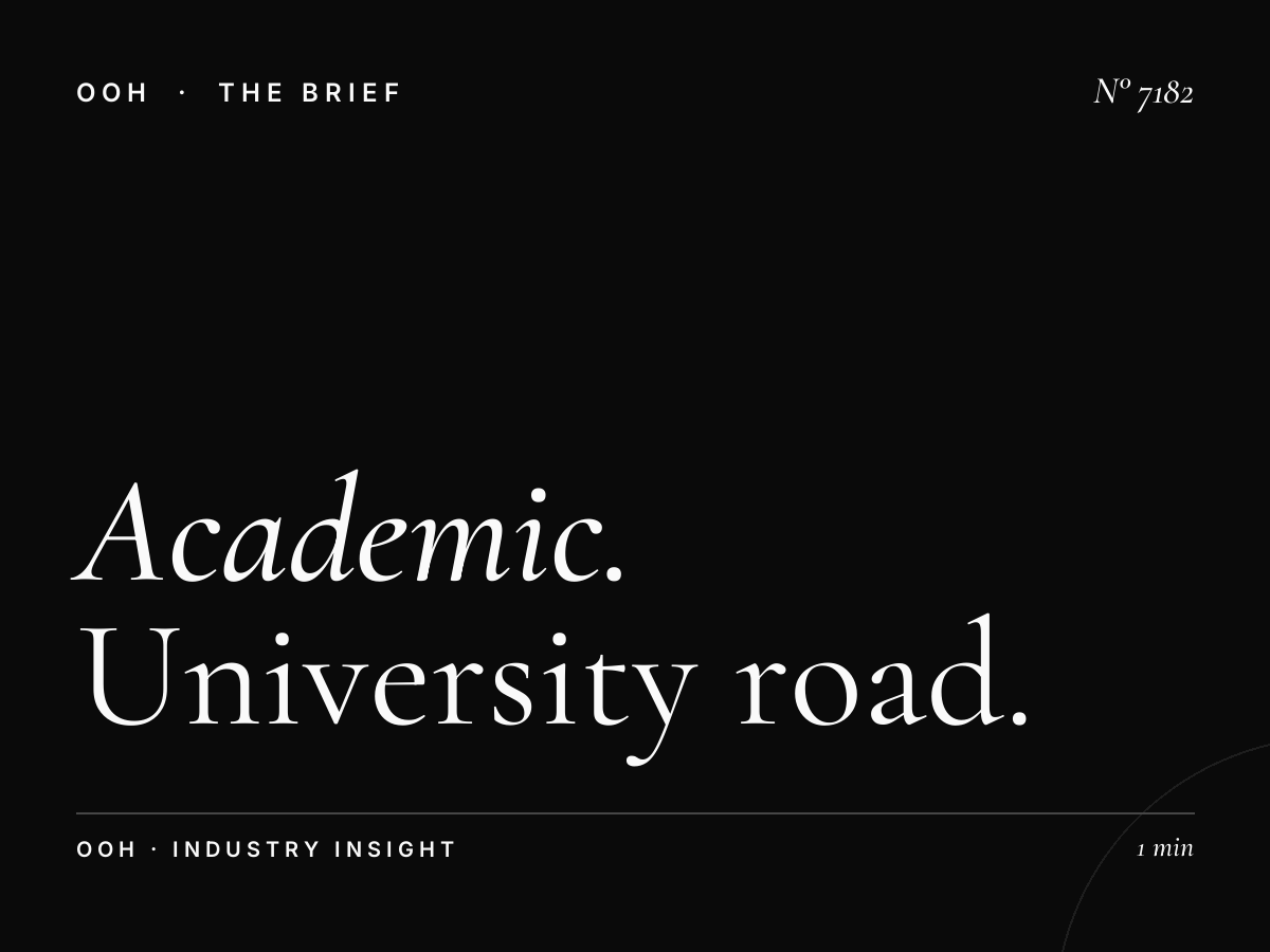 Academic Area Visibility: University Road Hoarding Effectiveness