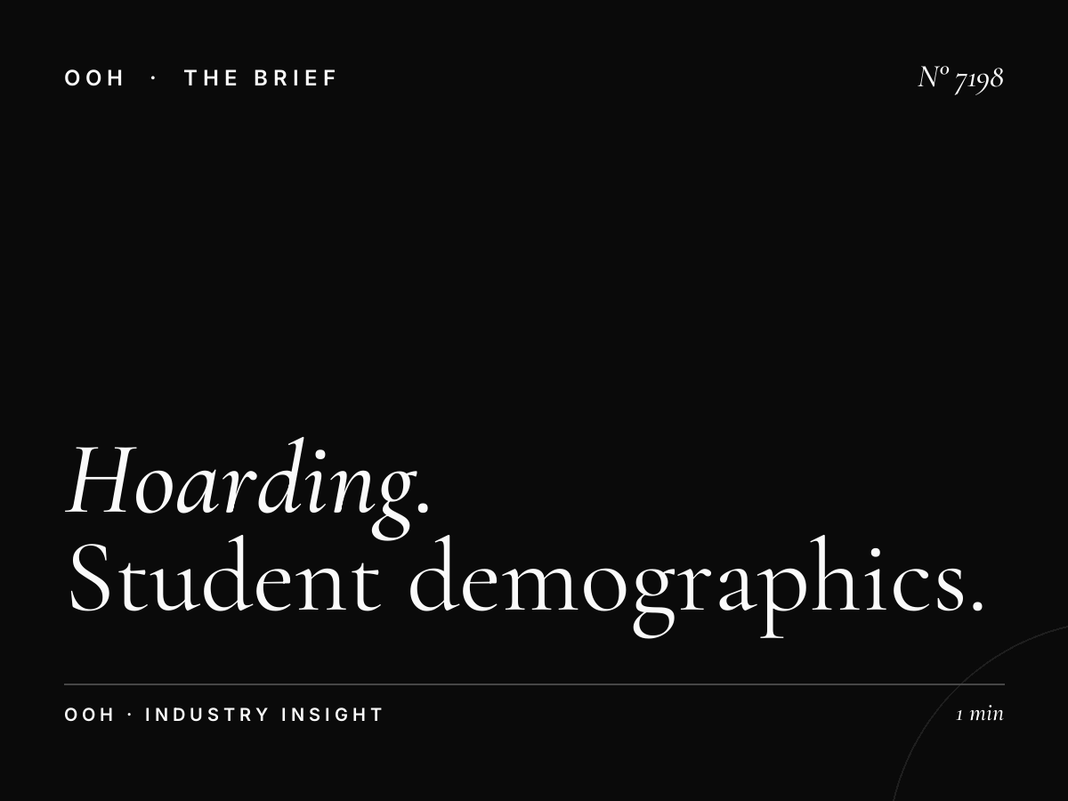 Hoarding Audience University Road: Student Demographics