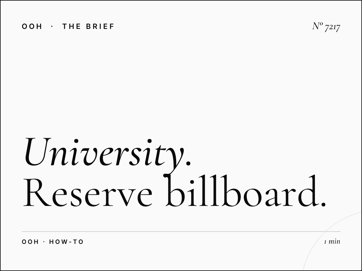University Road Hoarding Booking: How to Reserve Billboard Space That Converts