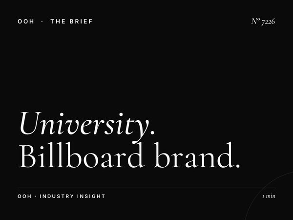 University Road Hoarding Branding: Billboard Brand Building