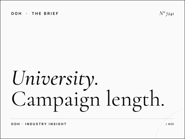 University Road Hoarding Duration: Campaign Length Options