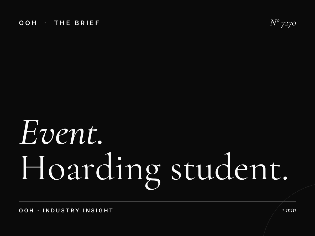 Event Advertising University Road: Hoarding Student Promotion